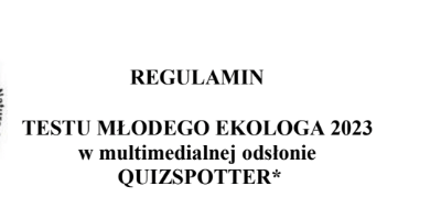 REGULAMIN TEST MŁODEGO EKOLOGA 2023